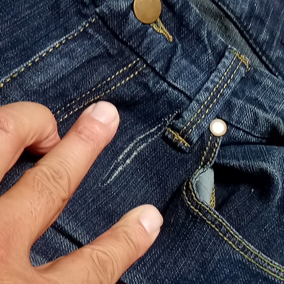 SEVEN7 Jeans Womens 12 BLUE BOOTCUT BOOT Denim Preowned - Picture 3 of 8